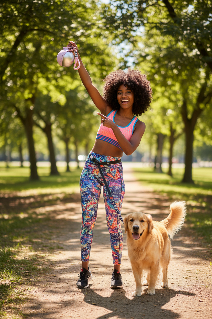 Woman with correct PupCup product